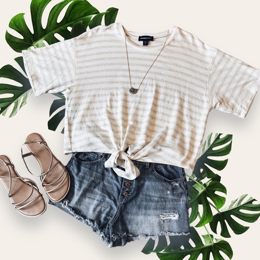 FifteenTwenty Tie-Front Top